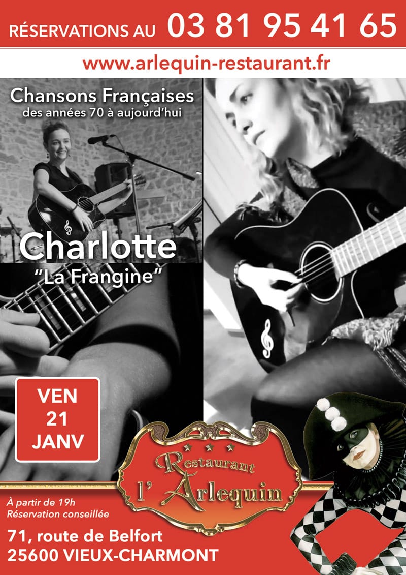 Charlotte (la Frangine) à l'Arlequin le vendredi 21 janvier