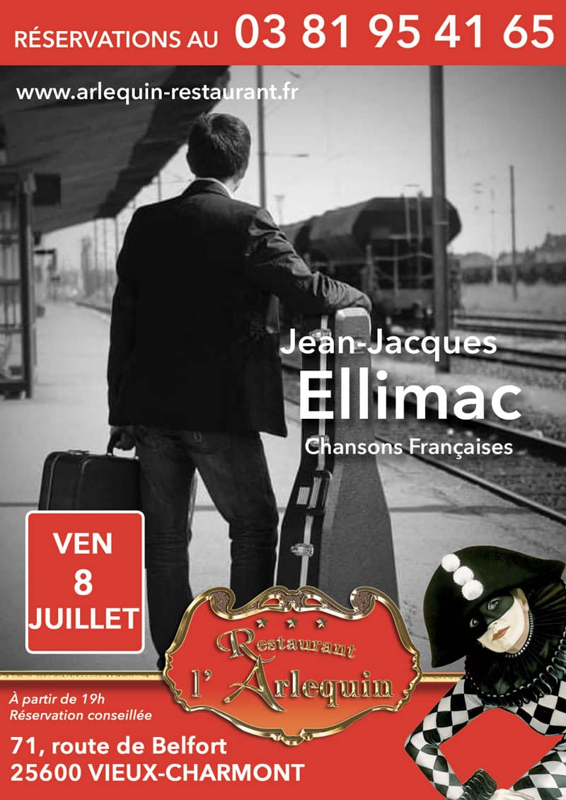 Chansons françaises avec Jean-Jacques Ellimac le 8 juillet