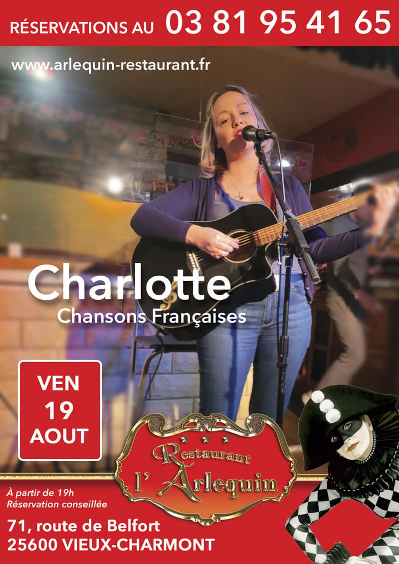 Chansons françaises avec Charlotte le 19 aout