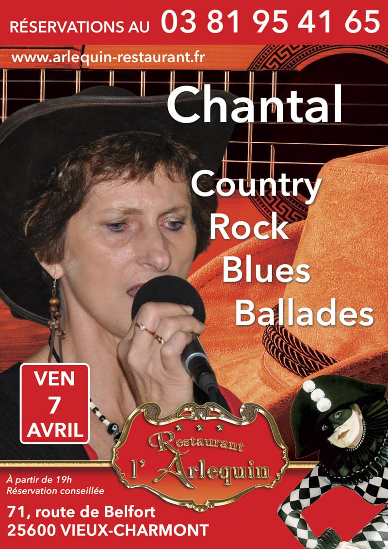 Chantal Colson soirée Country Rock Blues du 7 avril 2023