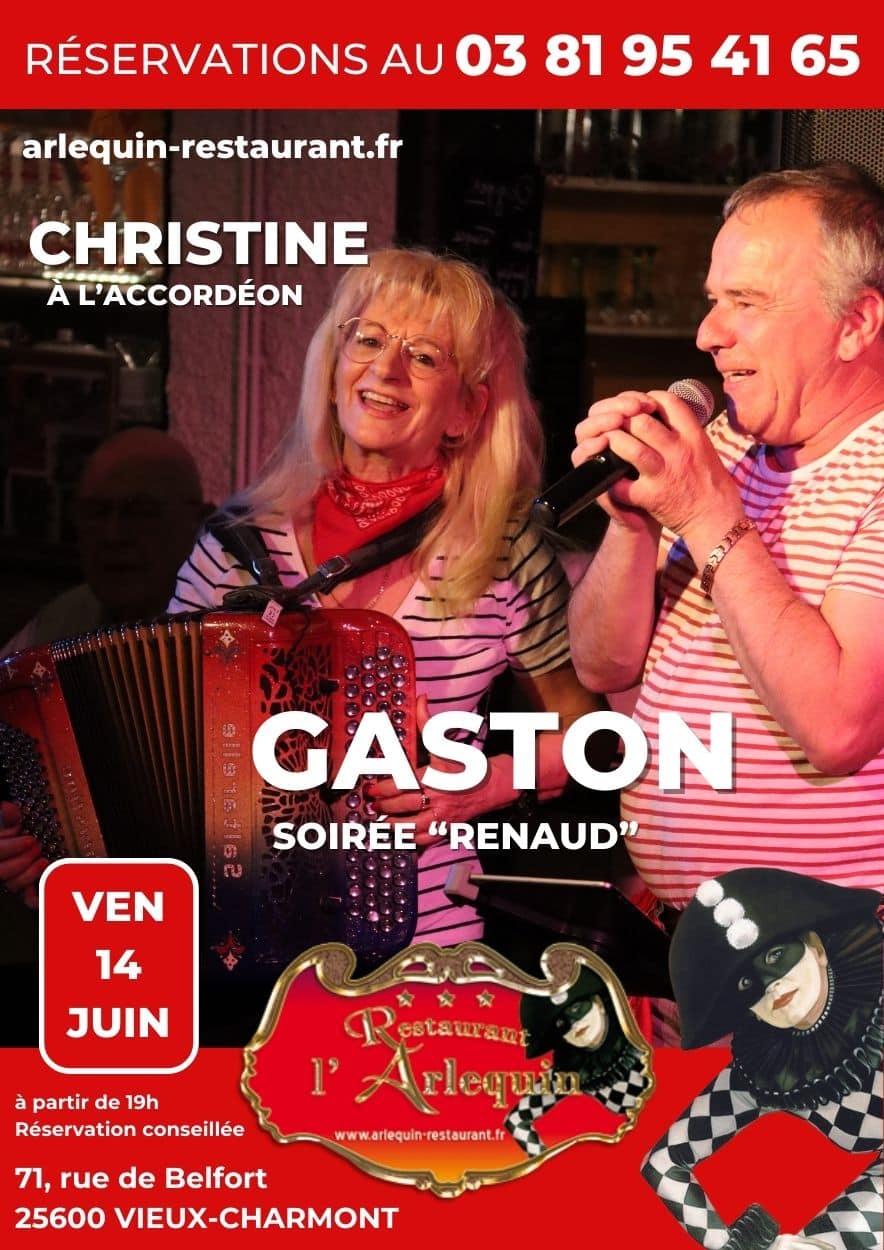 Gaston chante Renaud à l'Arlequin le 14 juin