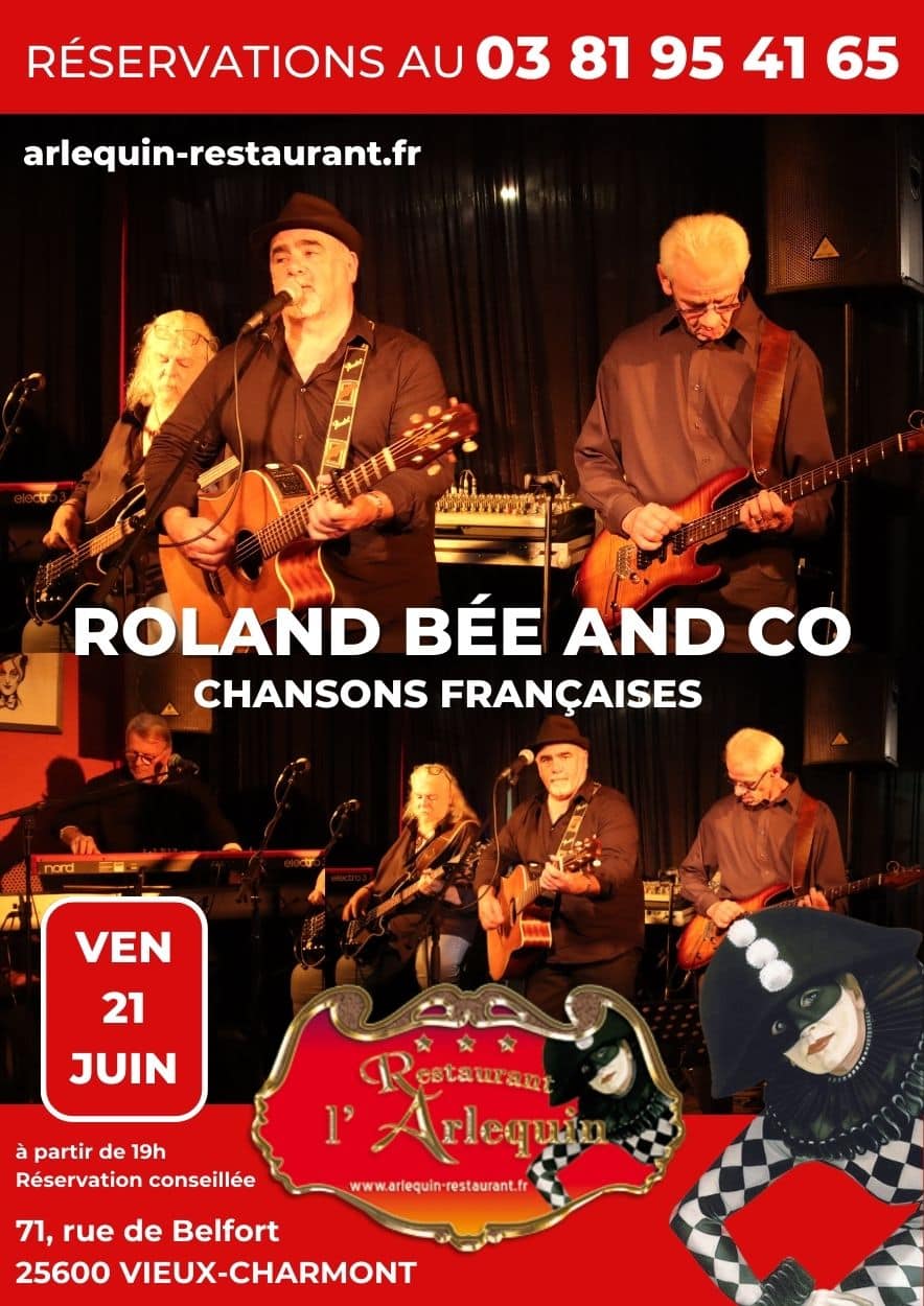 Roland Bée and Co le 21 juin à l'Arlequin