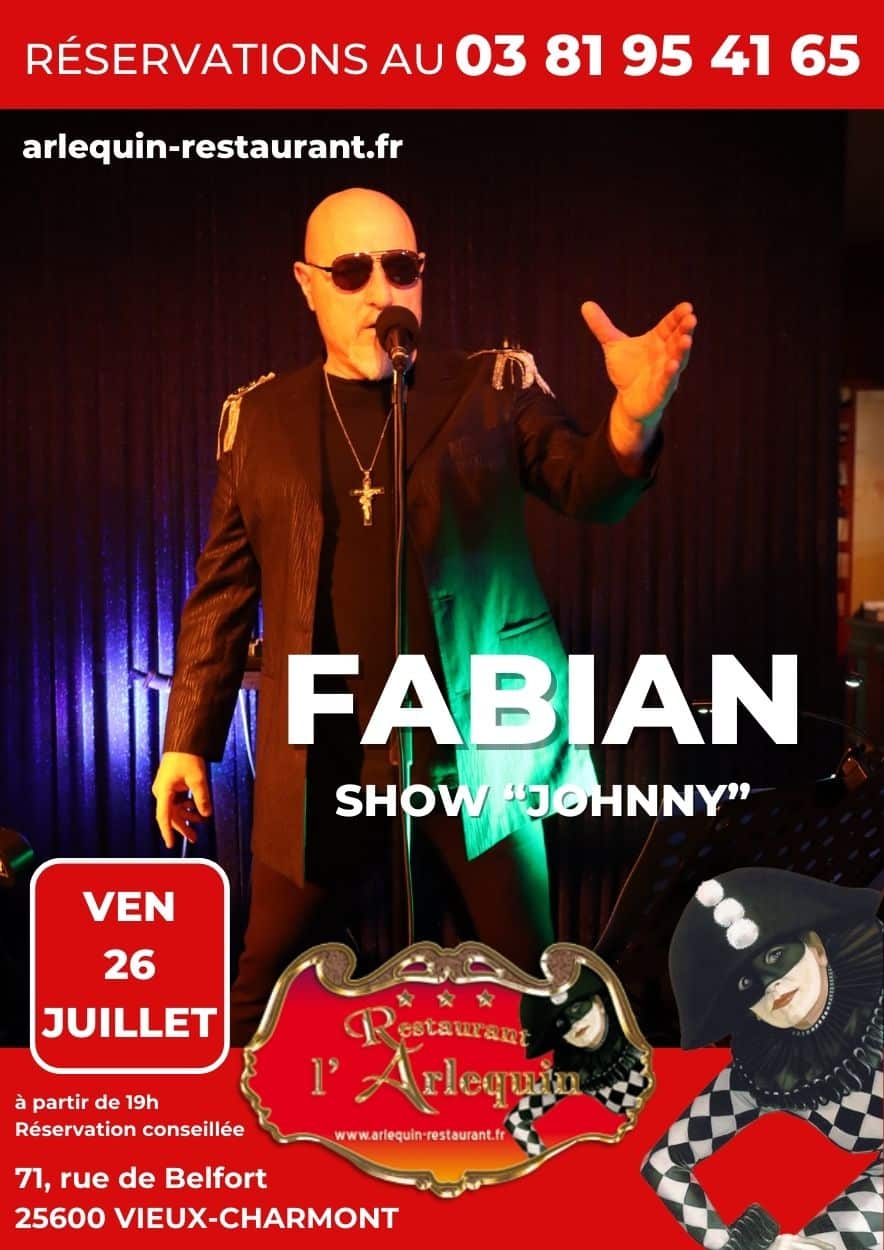 Show Johnny avec Fabian à l'Arlequin le 26 juillet