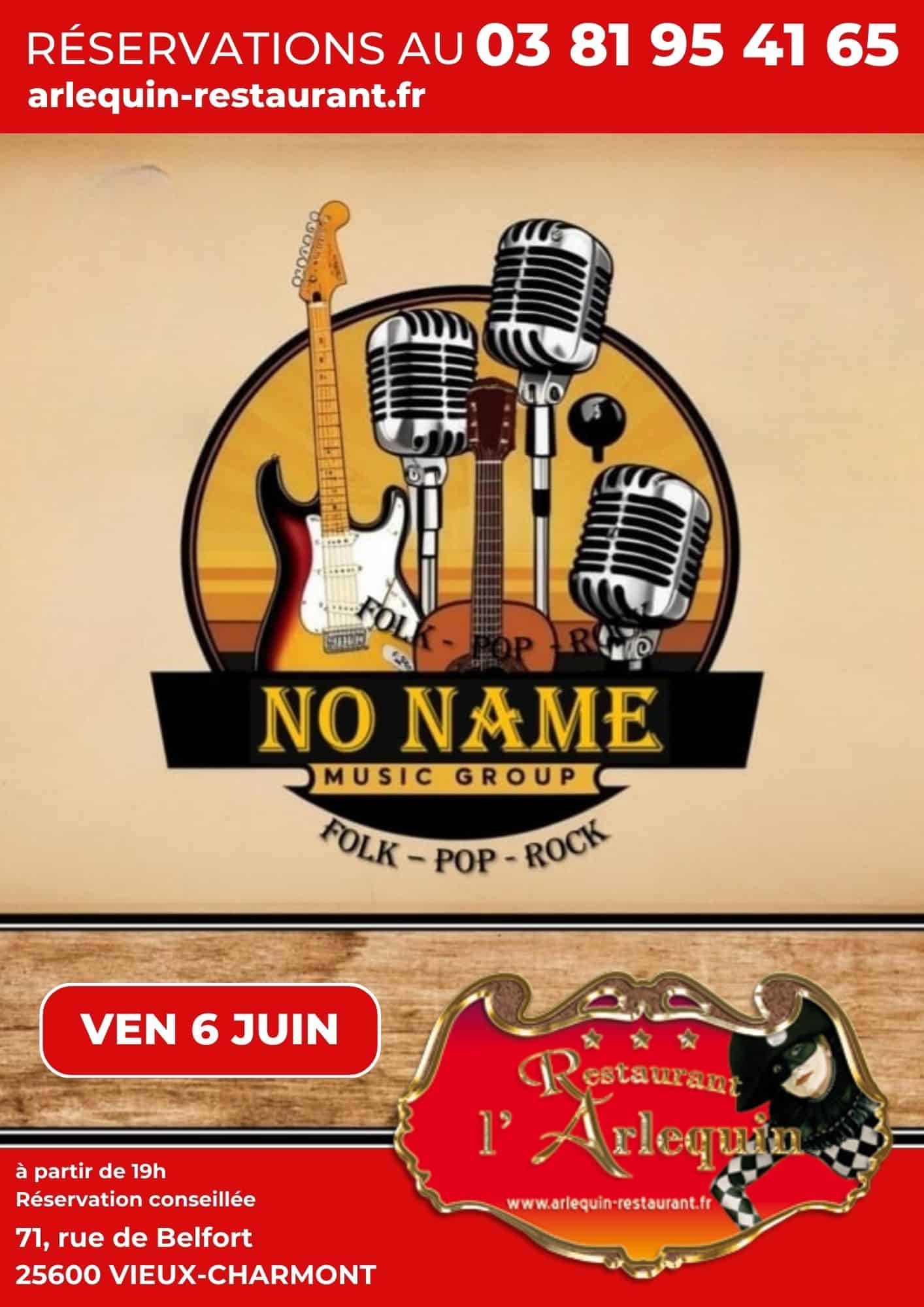 No Name à l'Arlequin le 6 juin