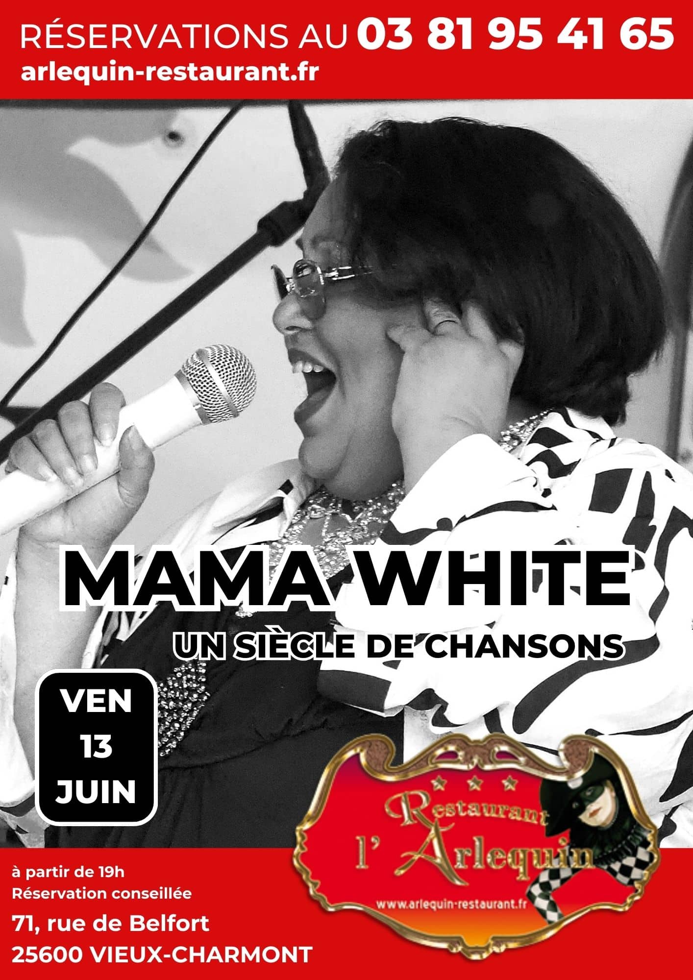 Mama White le 13 juin à l'Arlequin