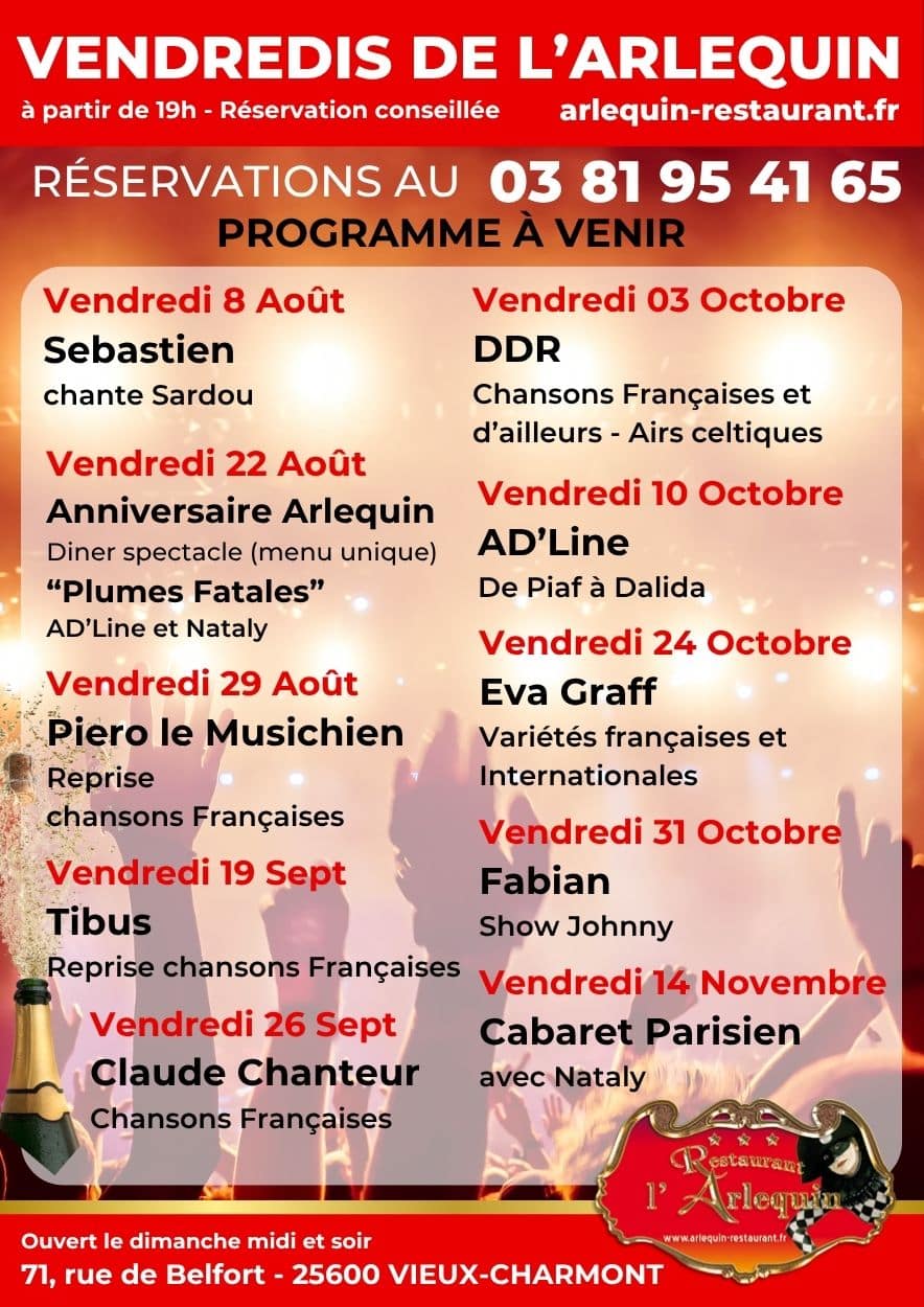 programme septembre octobre novembre 2025