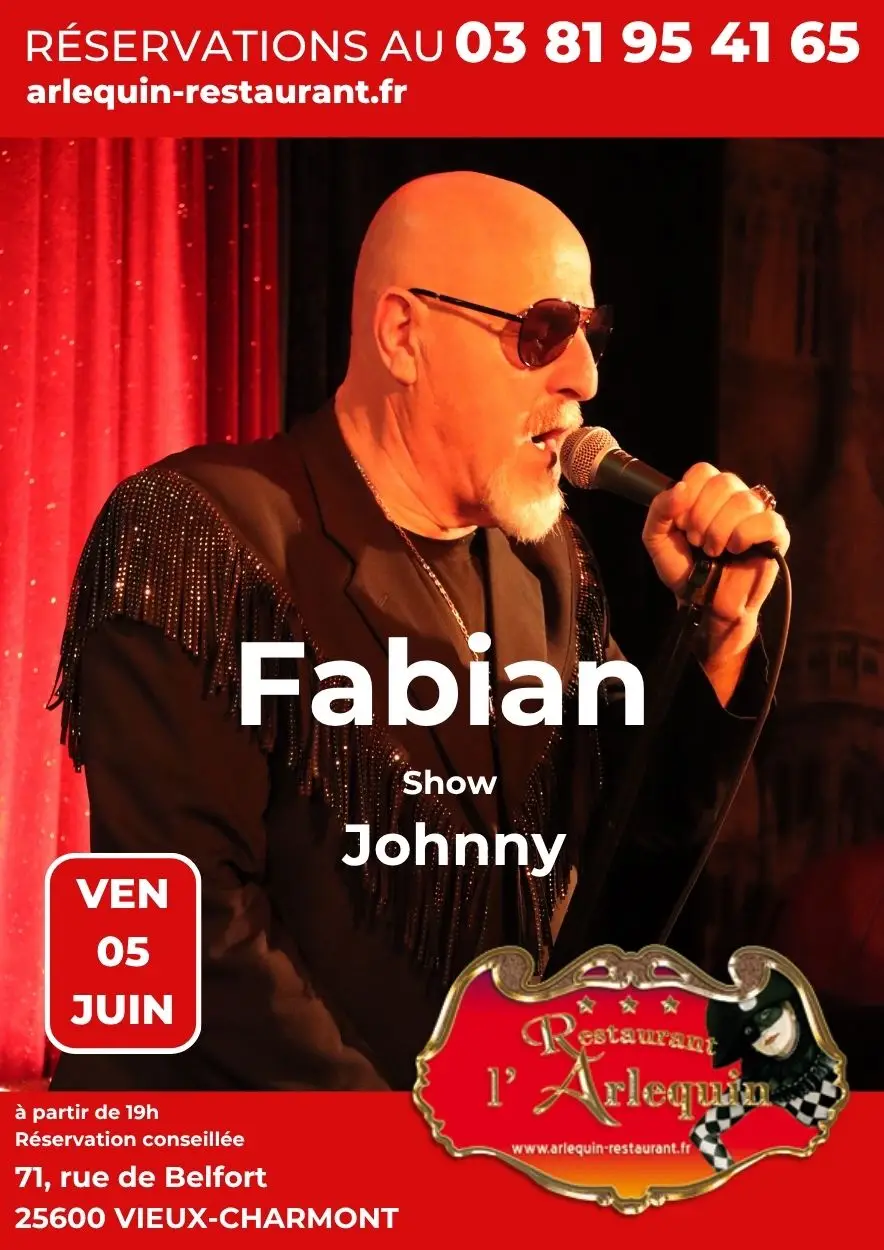 fabian chante Johnny à l'arlequin le 5 juin fabian chante Johnny à l'arlequin le 5 juin